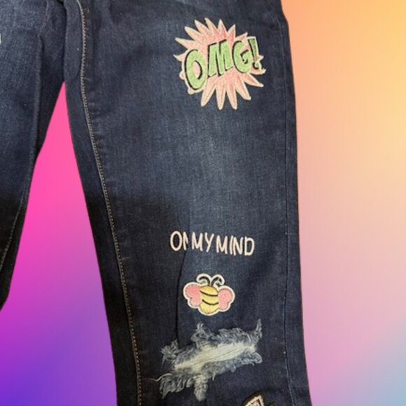 Mashed Potatoes Denim Patch Jeans - Picture 6 of 7